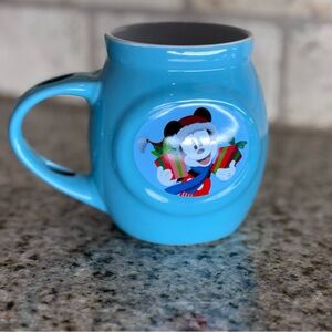 Disney Mickey Mouse Christmas Mug • Aqua Turquoise • 2022 Frankford Ceramic